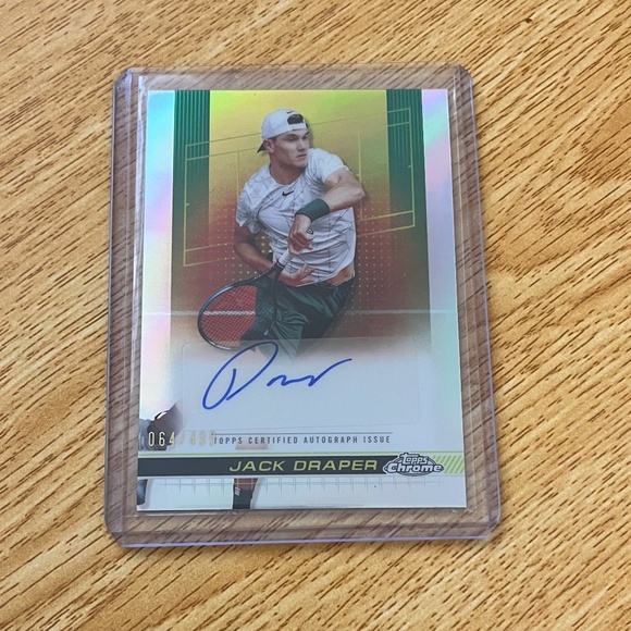 Jack Draper 2024 Tennis Topps Chrome 064/499 - Picture 1 of 7